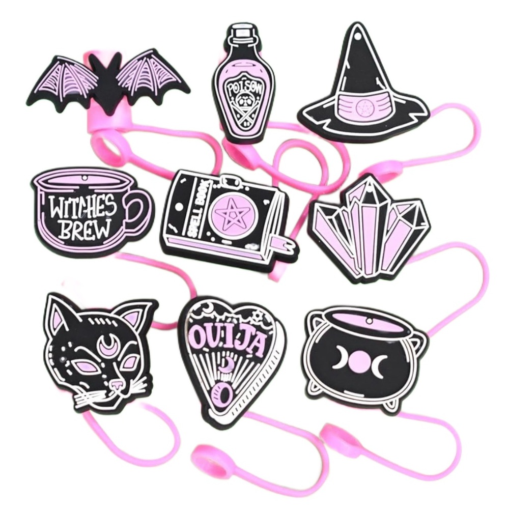 Witchy Vibes Halloween Straw Covers